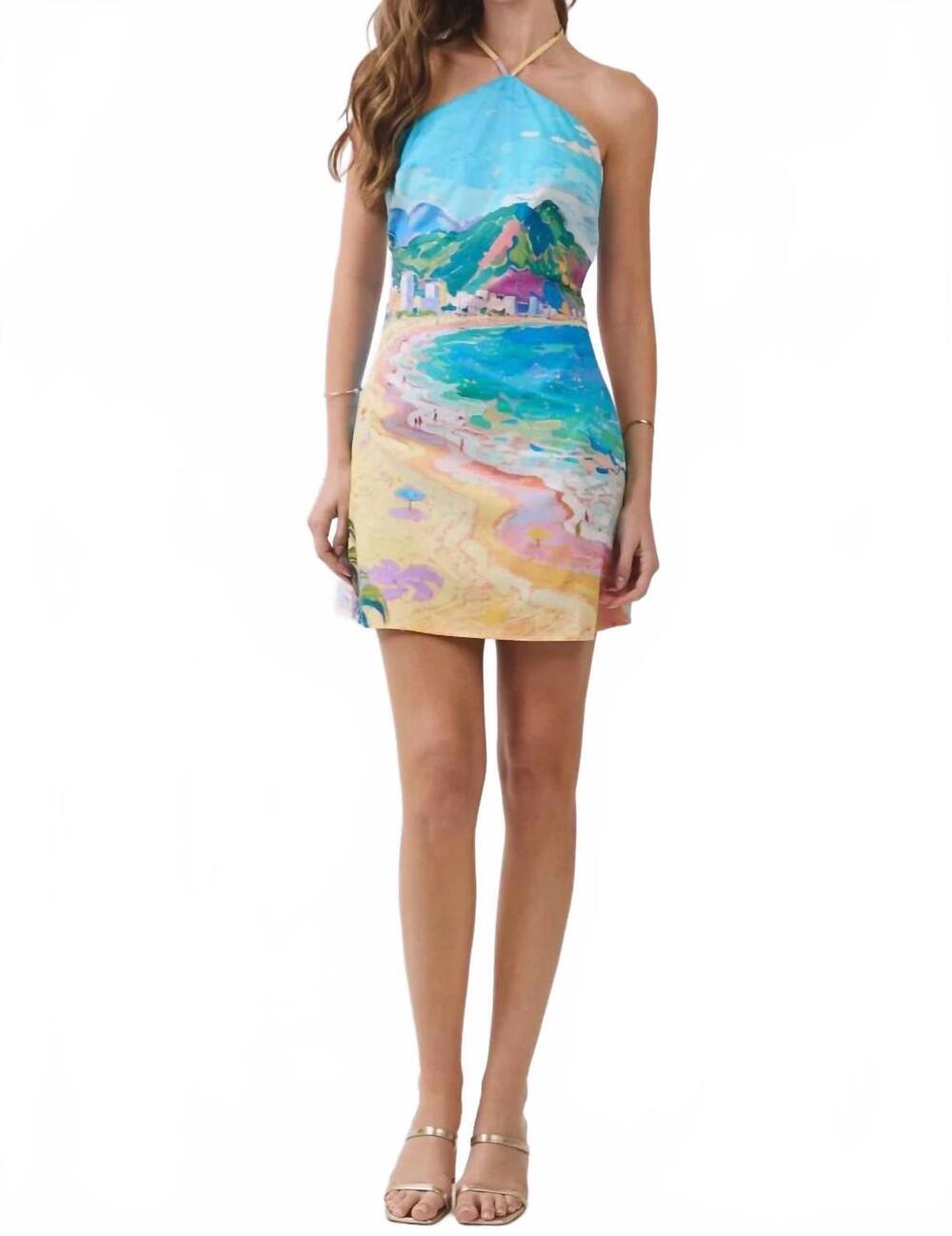 NEW TCEC sun chaser mini dress in blue